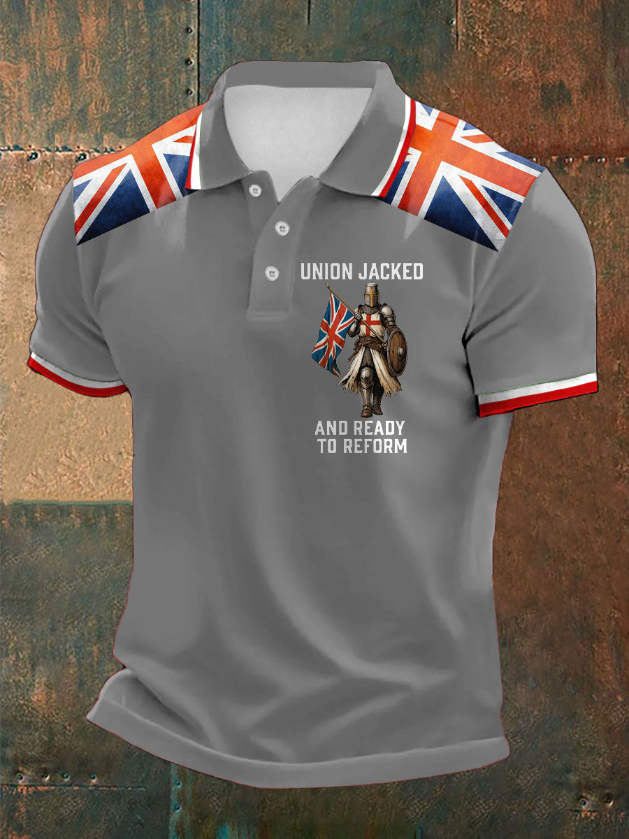 Men's UK Flag Ready To Reform Printed Casual Tops