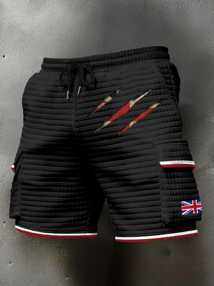 Men's UK Flag Printed Shorts