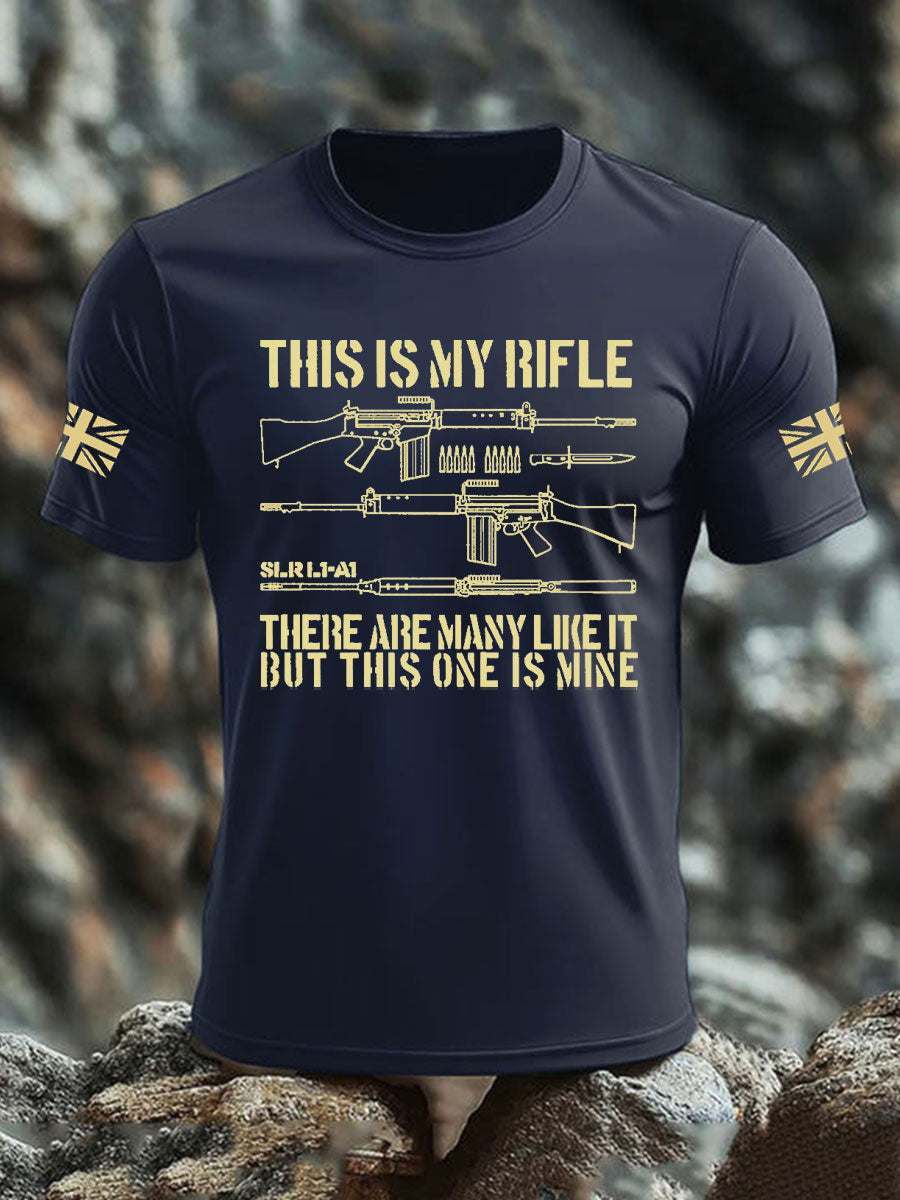 Men's British Veteran imitation cotton short-sleeved T-shirt