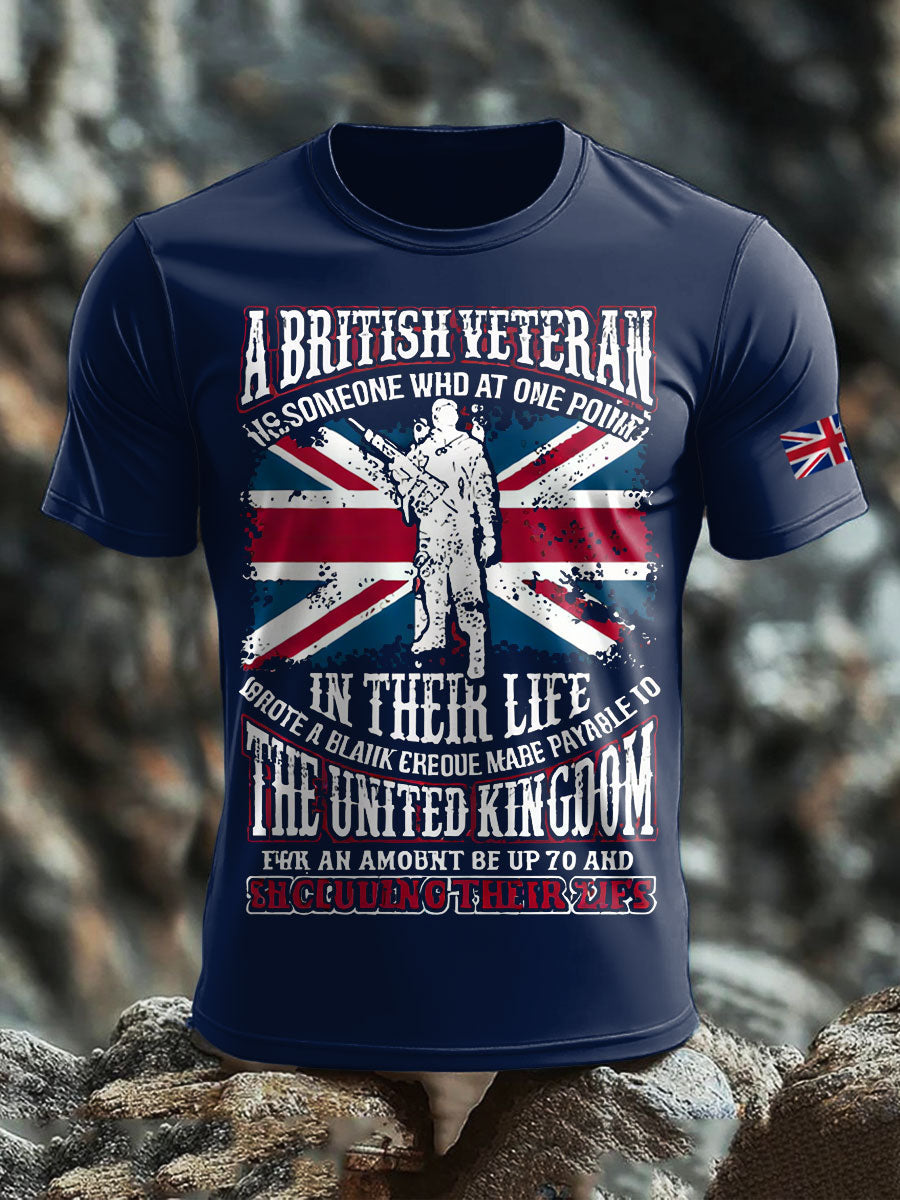 Men's British Veteran short sleeves t-shirt