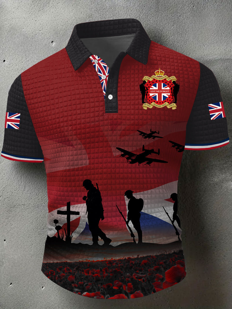 Men's Remembrance Day Lest We Forget Short Sleeve Shirt