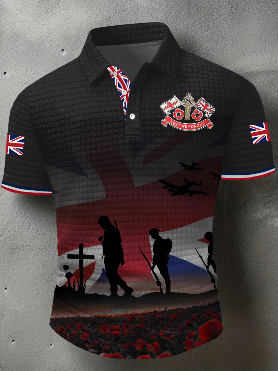 Men's Remembrance Day Lest We Forget Short Sleeve Shirt
