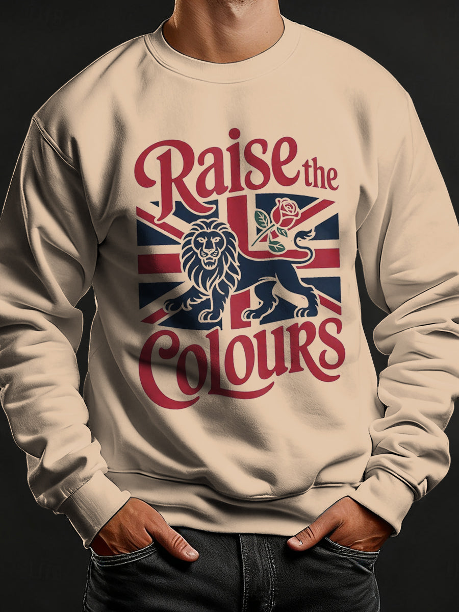 Men's Raise The Colours Print Crew Neck Sweatshirt