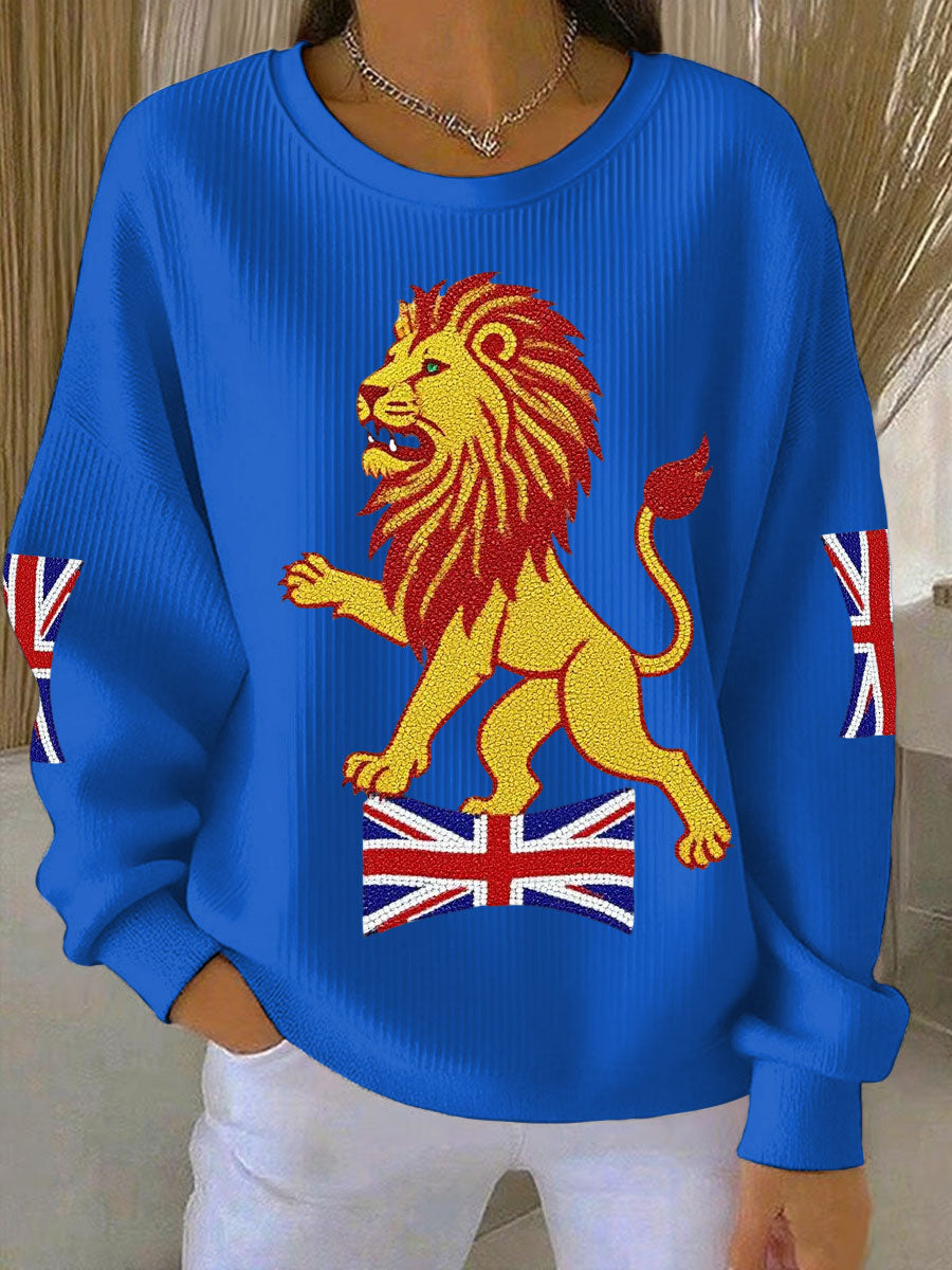 Women's British imitation diamond hot-drilling Printed Printed Tops