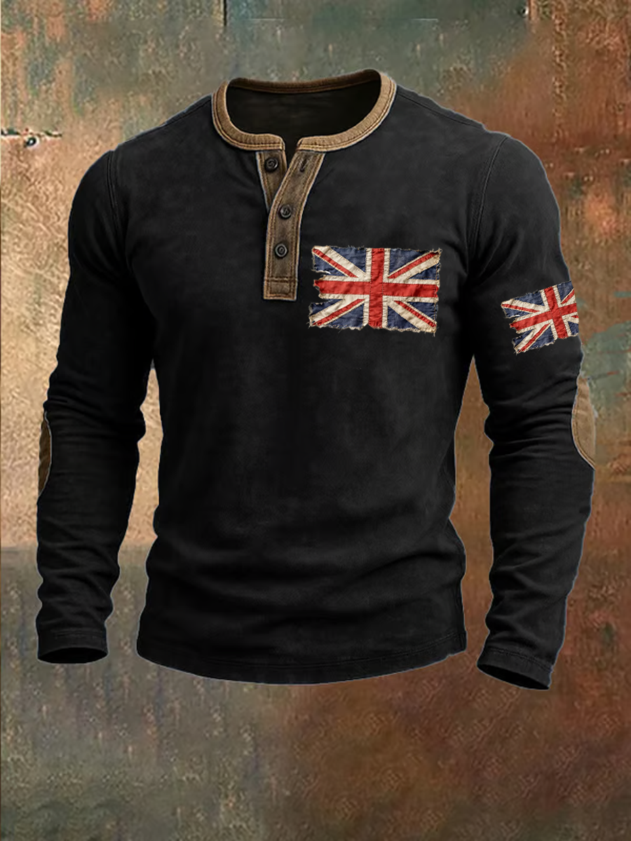 Men's Union Jack Printed T-Shirt