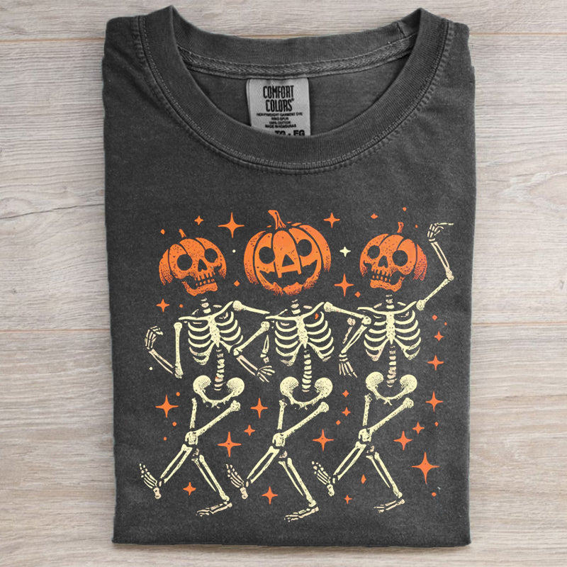 Pumpkin Skeleton Halloween T-shirt