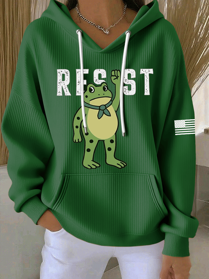 Women's FDT Print Casual Hoodie