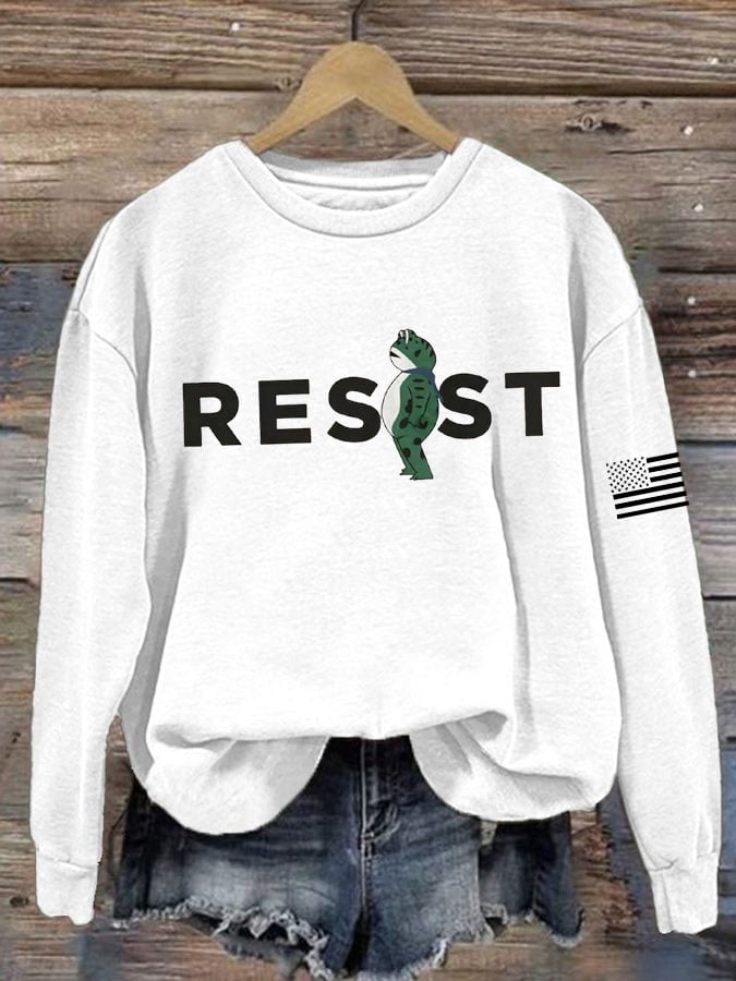 Women's FDT Portland Frog RESIST Print Sweatshirt