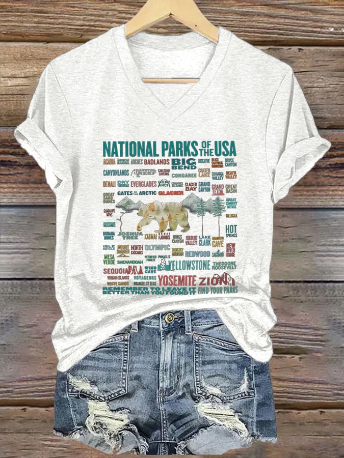 Women's National Parks Explore, Protect, Preserve Print T-Shirt