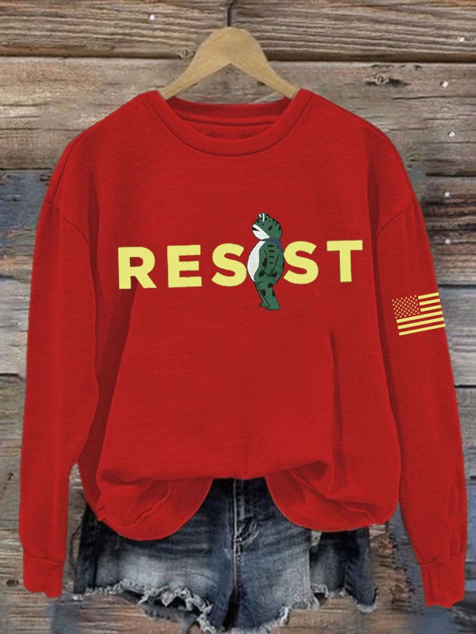 Women's FDT Portland Frog RESIST Print Sweatshirt