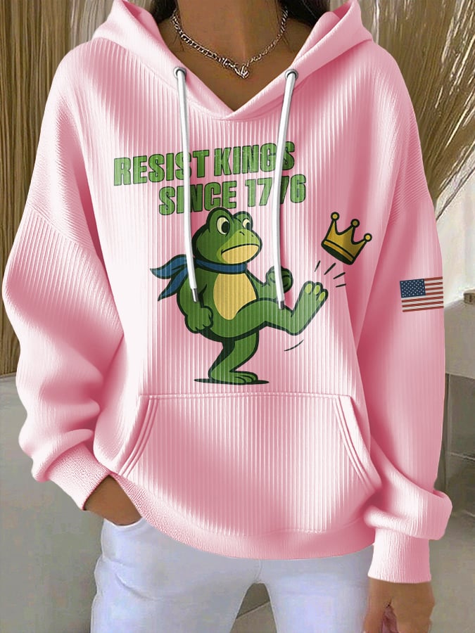 Women's Casual Resistance Frog Hoodie