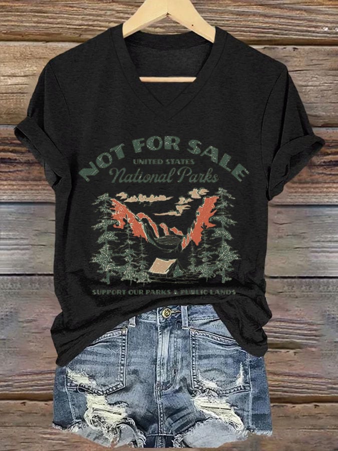 Women's Protect Our National Parks Printed T-Shirt