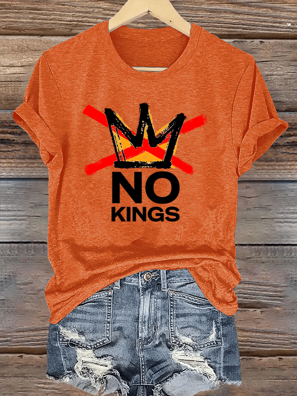Women's America has No Kings Printed Casual T-Shirt
