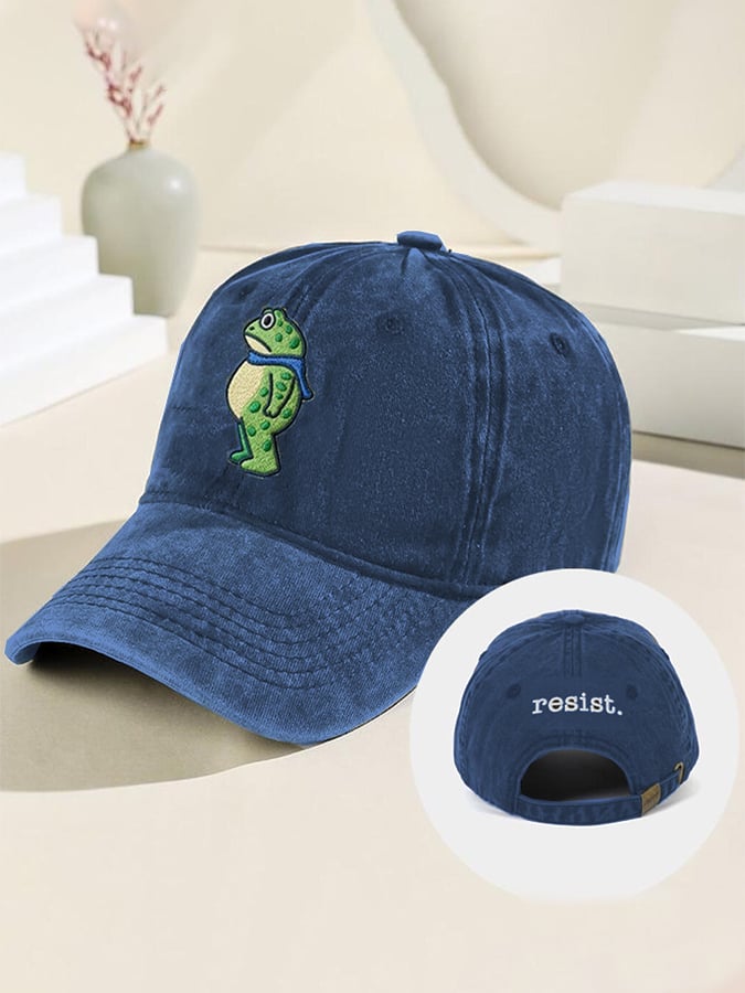 Unisex Portland Frog print hat
