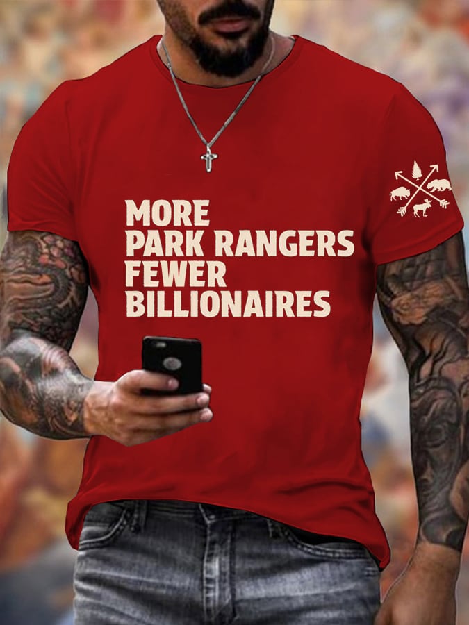 Men's  Print Short Sleeve Casual T-Shirt