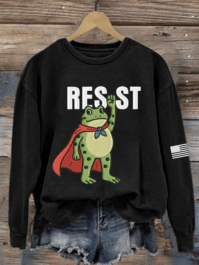 Women's FDT Printed Crew Neck Sweatshirt