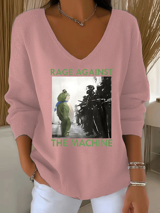 Women's  America has no kings print  Sweatshirt