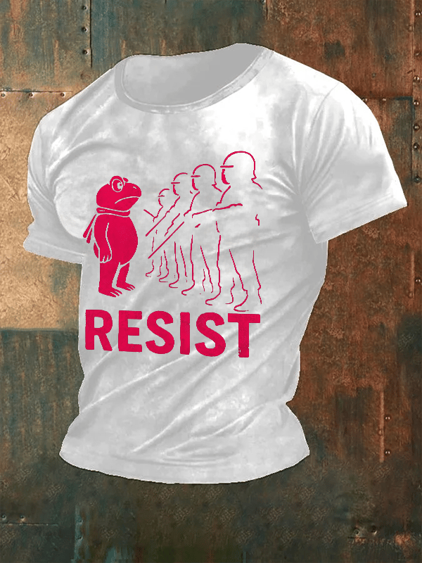 Men's  Portland Frog resist Print T-Shirt