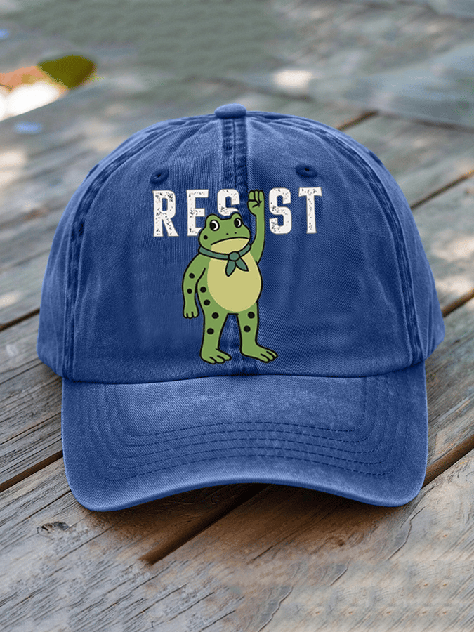 Unisex Washed Cotton FDT Print Hat