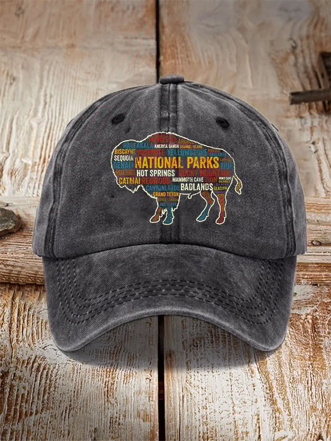 Unisex Fashion National Park Print Hat