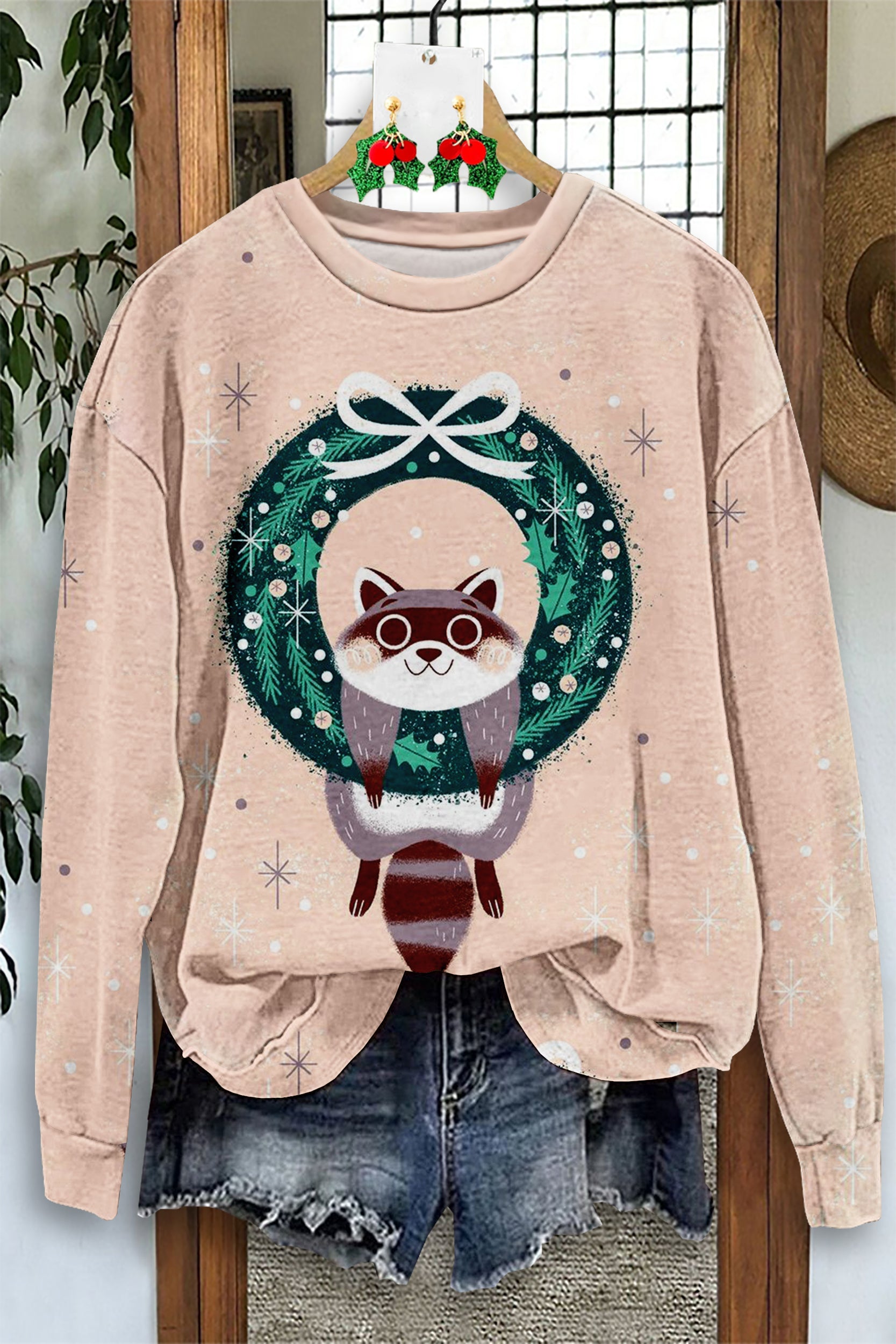 Raccoon Christmas Sweatshirt
