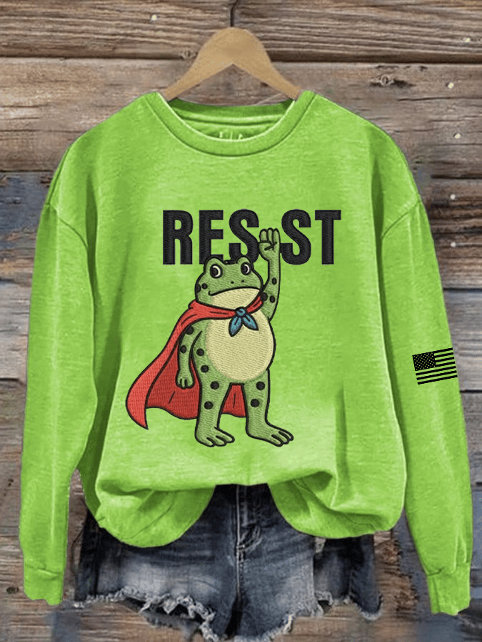 Women's FDT Printed Crew Neck Sweatshirt