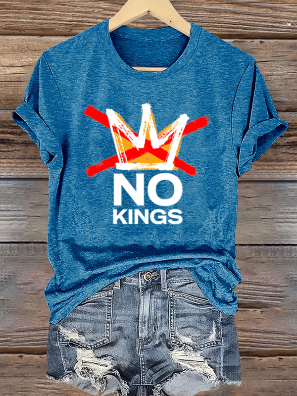 Women's America has No Kings Printed Casual T-Shirt
