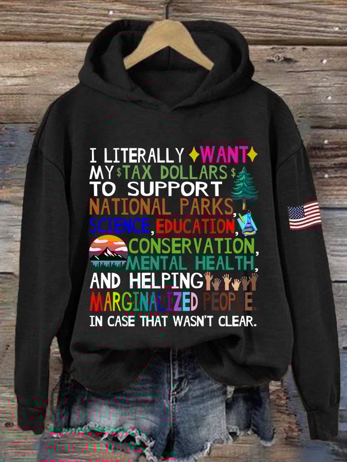 Women's Support National Parks Printed Sweatshirt