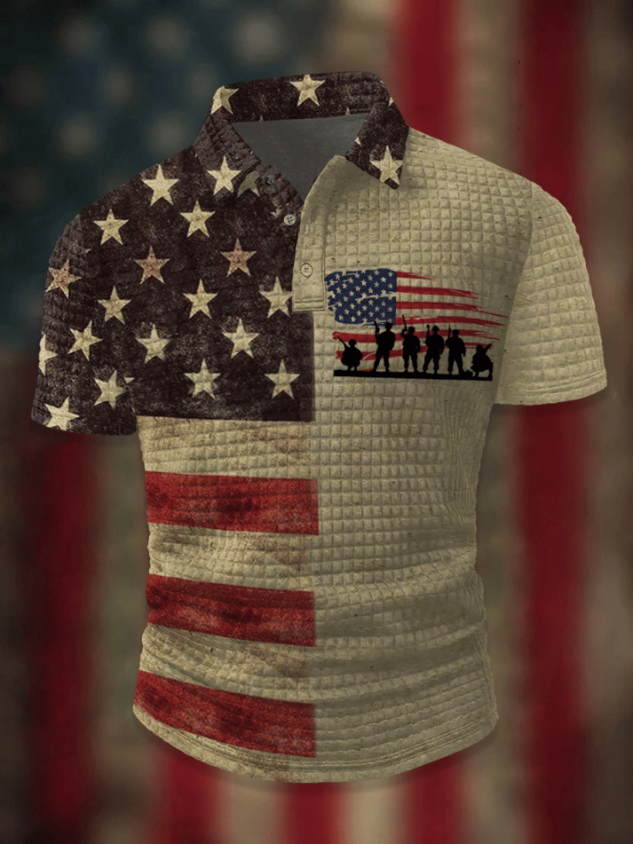 Men's Veterans Short Sleeve Polo Shirt
