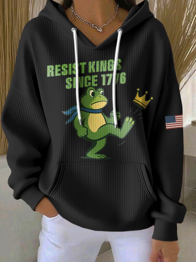 Women's Casual Resistance Frog Hoodie