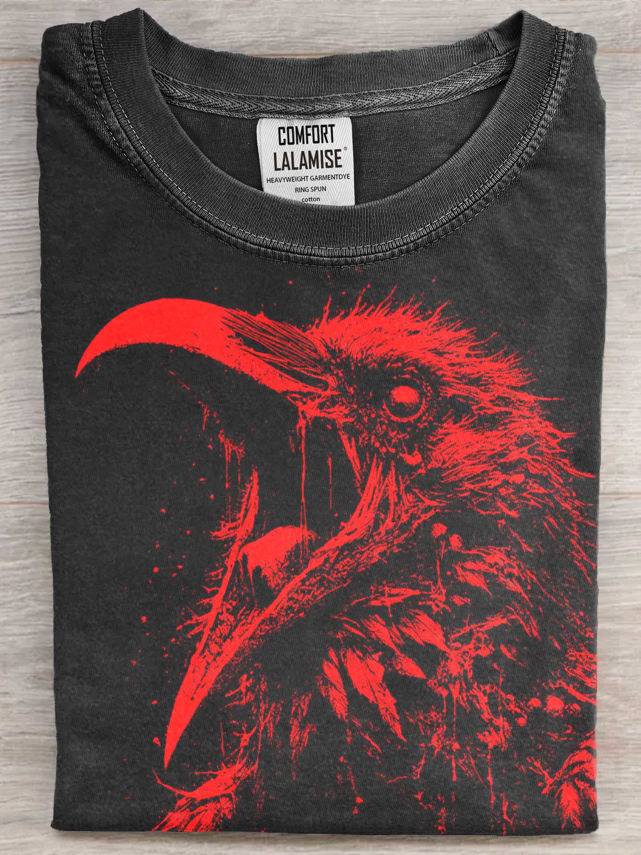 Reven Art Print Casual Short Sleeve T-shirt