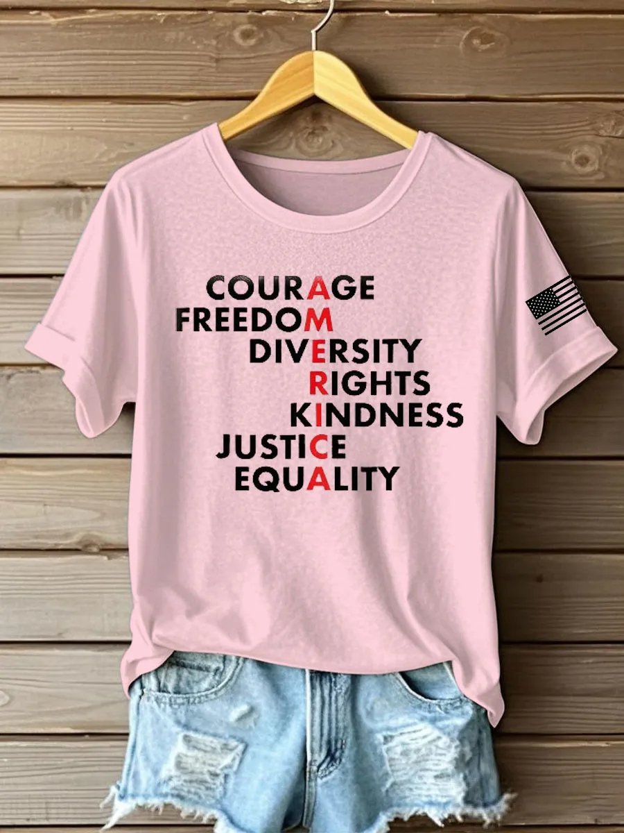 Women's Freedom Print T-shirt