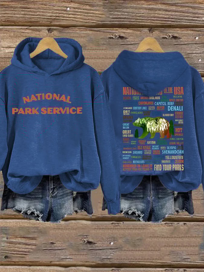 Women's National Parks Explore, Protect, Preserve Printed Sweatshirt