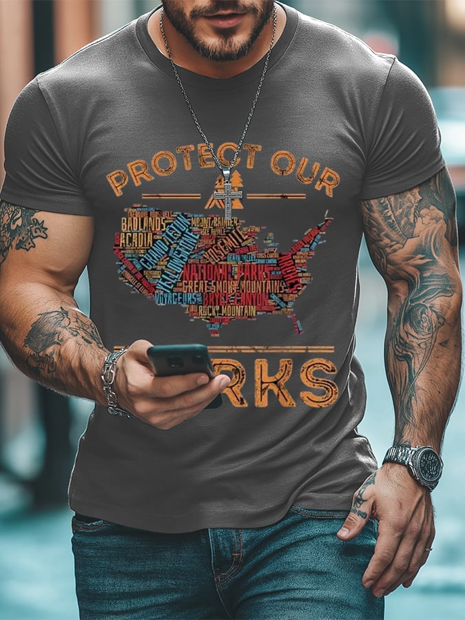 Men's Protect Our National Parks Print T-Shirt