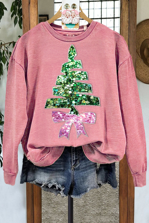 Classic Contrast Christmas Tree Sweatshirt
