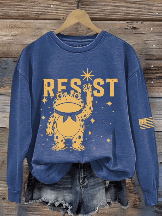 Women's FDT Printed Crew Neck Sweatshirt