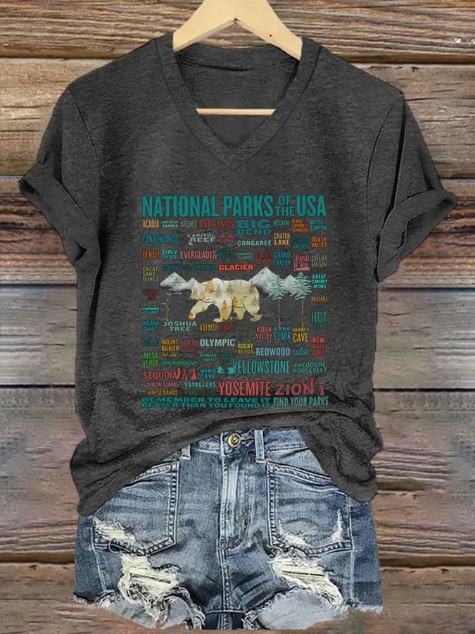 Women's National Parks Explore, Protect, Preserve Print T-Shirt