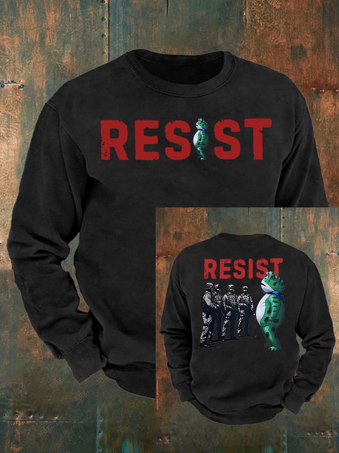 Men's  Portland Frog Resist  print  Casual Sweatshirt