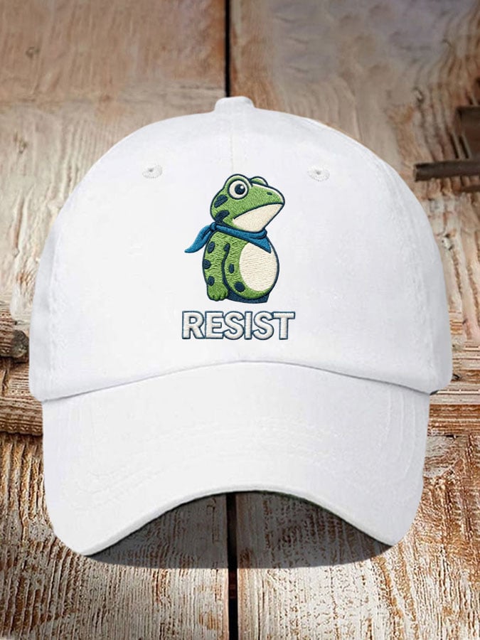 Unisex Resist Frog Print Hat
