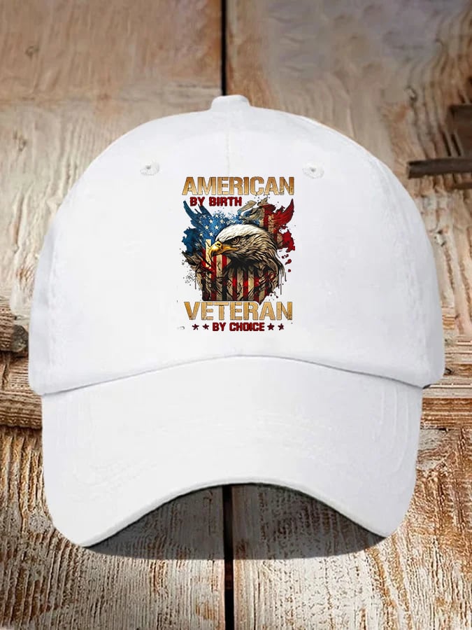 Amercian Veteran Pattern  Print  Hat