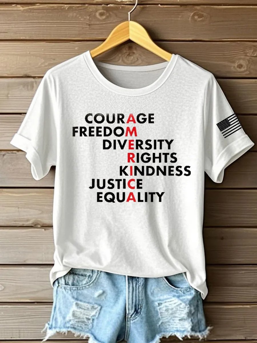 Women's Freedom Print T-shirt