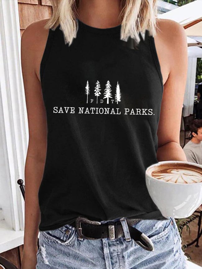 Women's Save The National Parks Print Vest
