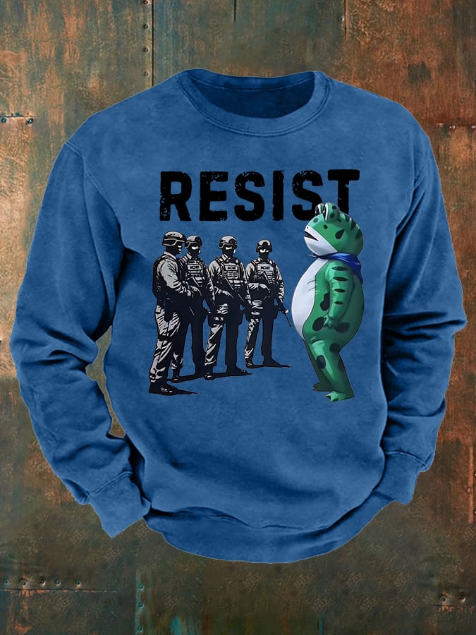 Men's  Portland Frog Resist  print  Casual Sweatshirt
