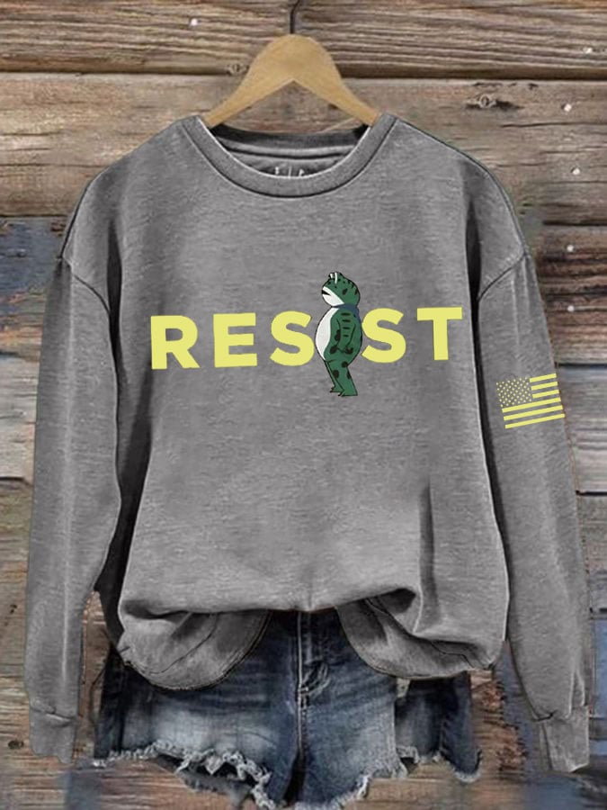 Women's FDT Portland Frog RESIST Print Sweatshirt