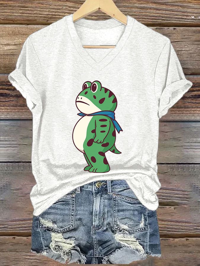 Women's FDT Portland Frog Protest Revolt Machine Print T-Shirt