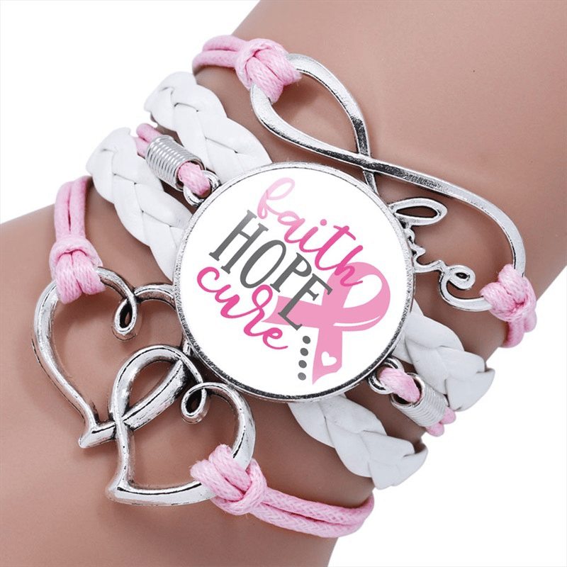 Breast Cancer Awareness Women's Handmade Bracelet
