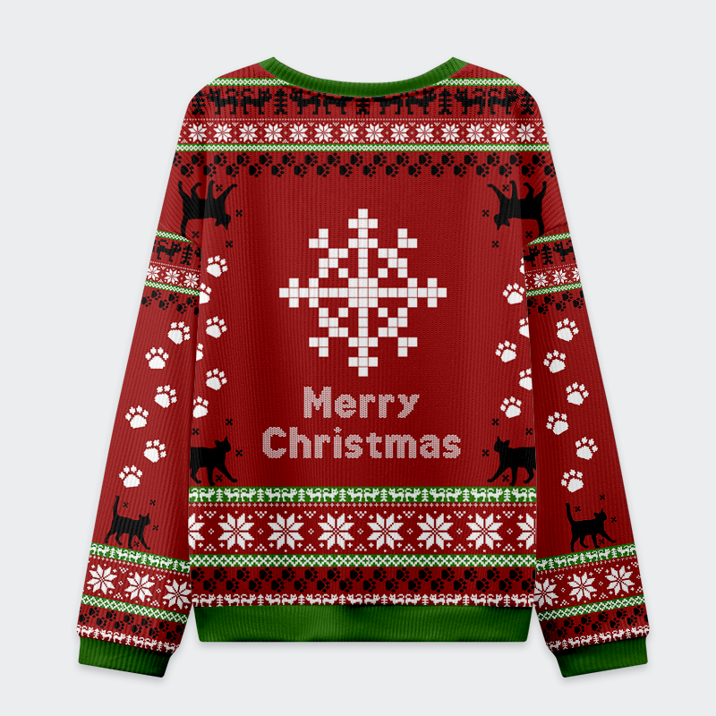 Tokyo-Tiger Cat Everything is fine Ugly Sweatshirt