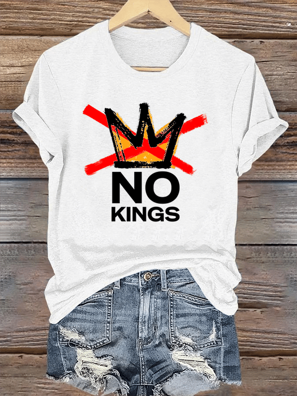 Women's America has No Kings Printed Casual T-Shirt