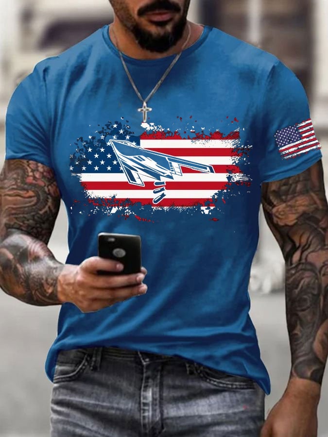 Men's B-2 Bomber  Print T-Shirt