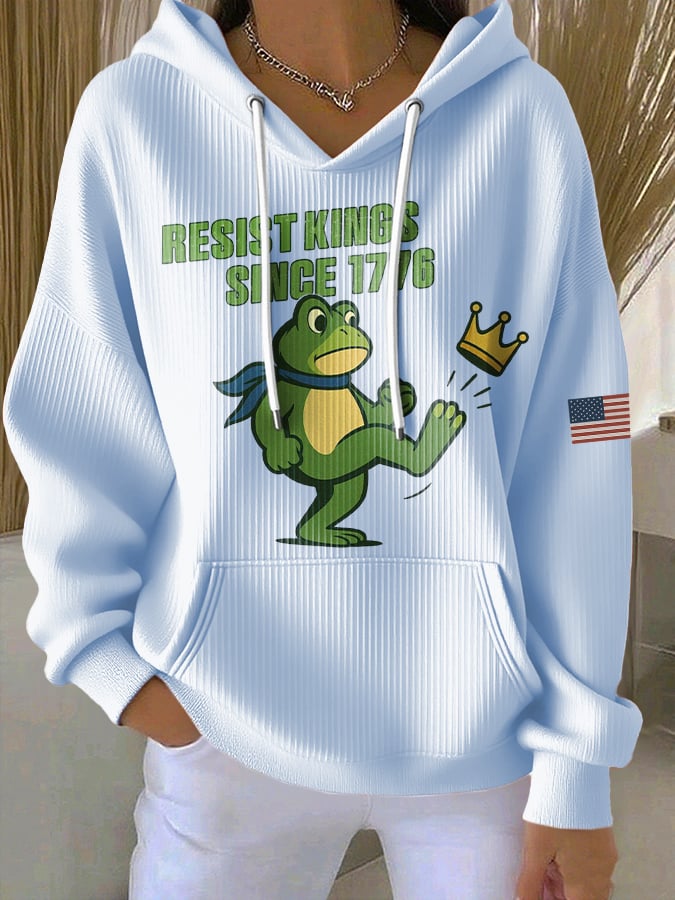 Women's Casual Resistance Frog Hoodie